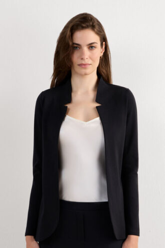ロングスリーブコットンインターロックカーディガン