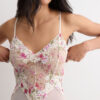 Pretty Flowersプリント チュール&レース Lace Bodysuit Pretty Flowersプリント チュール&レース Lace Bodysuit