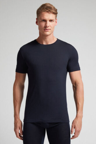 ストレッチメリノウール半袖Tシャツ