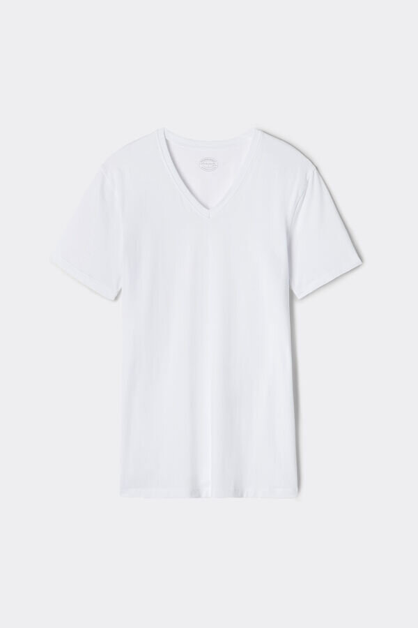 ストレッチ シュペリア コットン Vネック Tシャツ ストレッチ シュペリア コットン Vネック Tシャツ