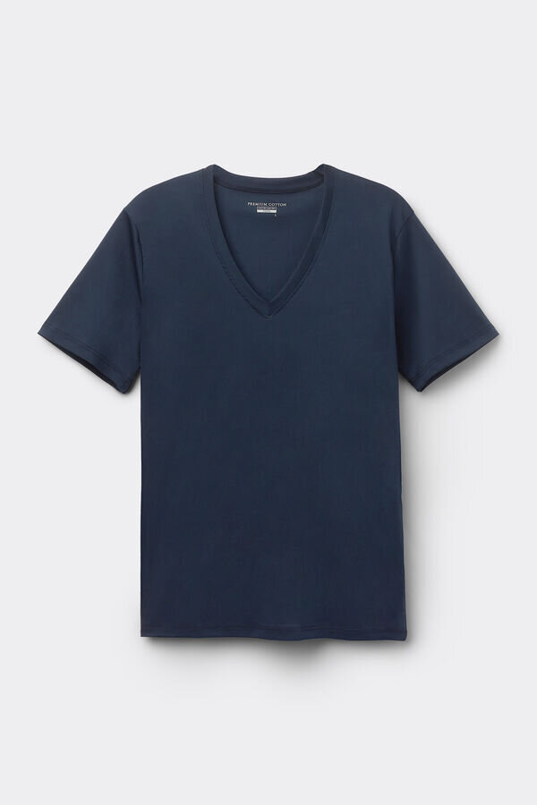 プレミアムマーセライズドコットン VネックTシャツ プレミアムマーセライズドコットン VネックTシャツ